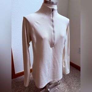 Patagonia Capilene 3 Cream Long Sleeve Quarter-Zip Top Women’s Medium